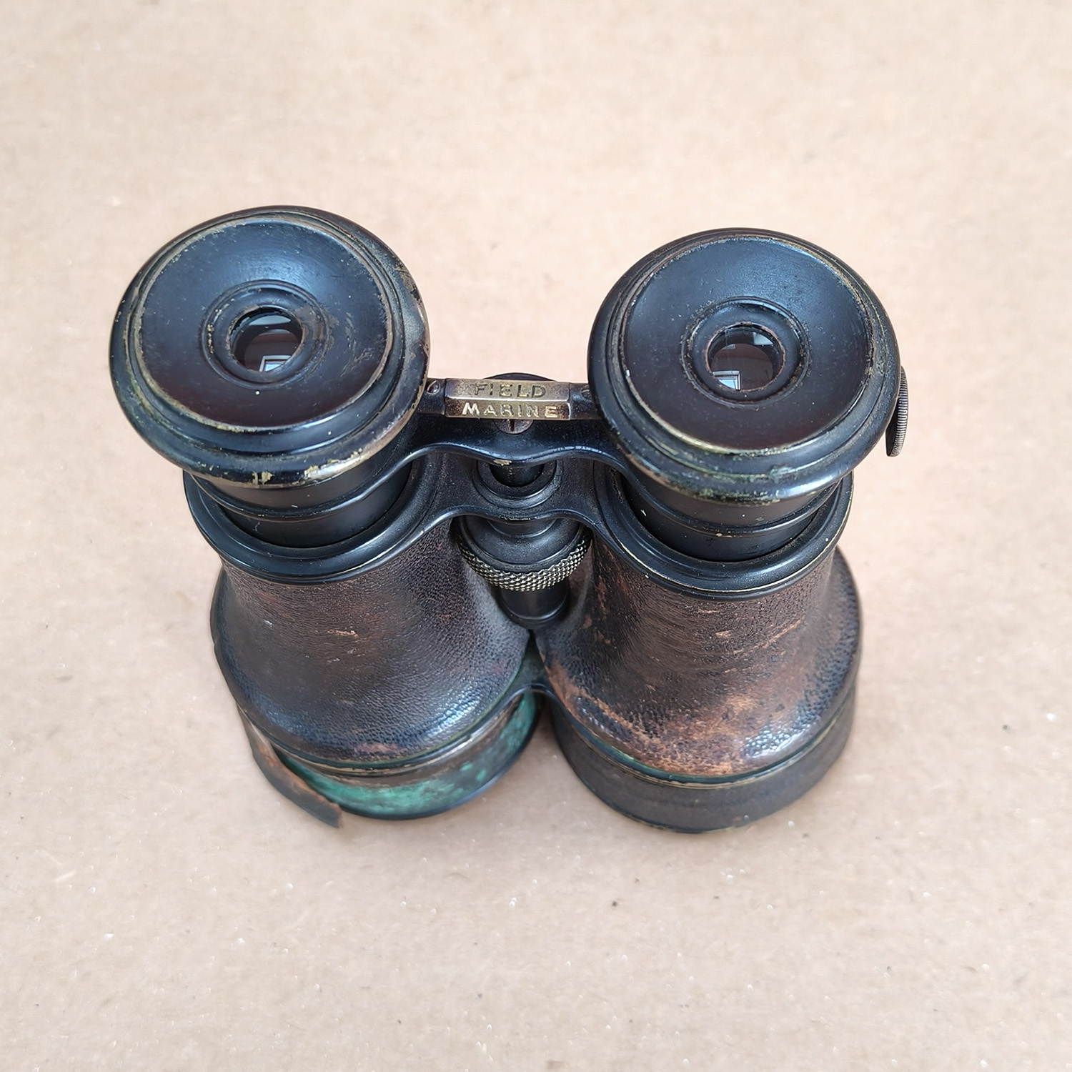 Antique c1900 Theatre Field Marine Triple Optic Binoculars
