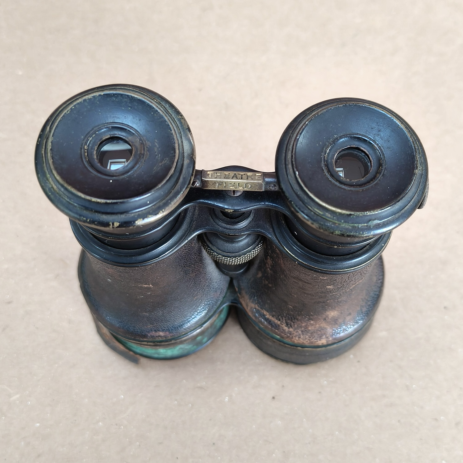 Antique c1900 Theatre Field Marine Triple Optic Binoculars
