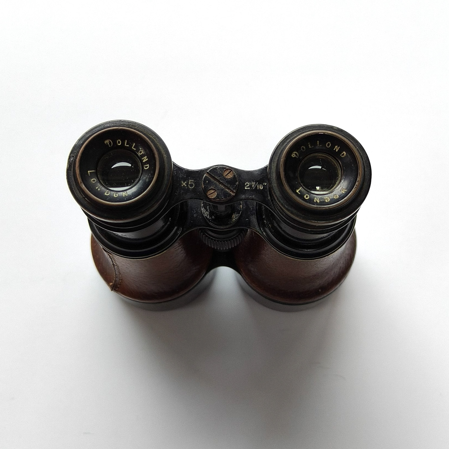 Antique Dollond London 5x Army Glass Binoculars