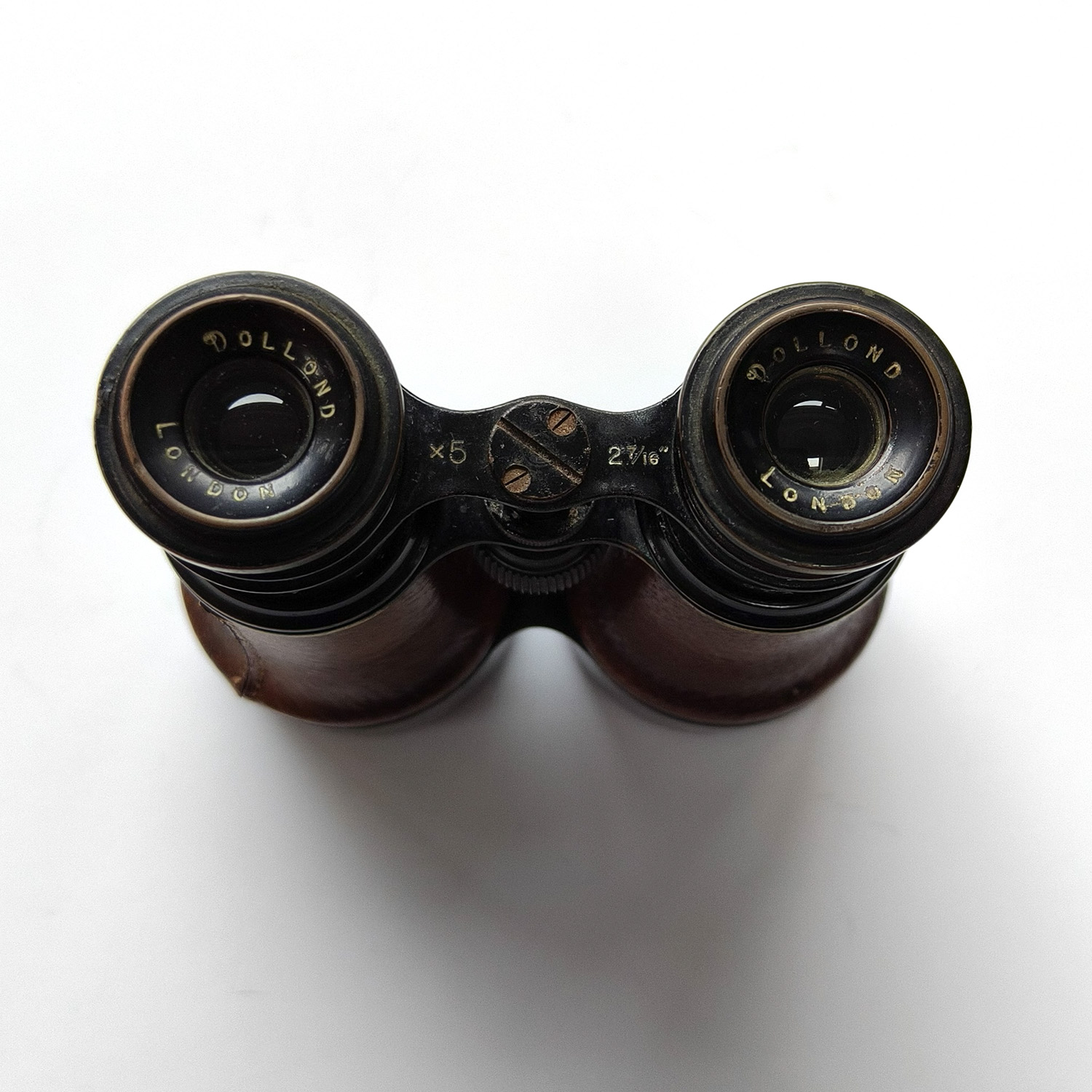 Antique Dollond London 5x Army Glass Binoculars